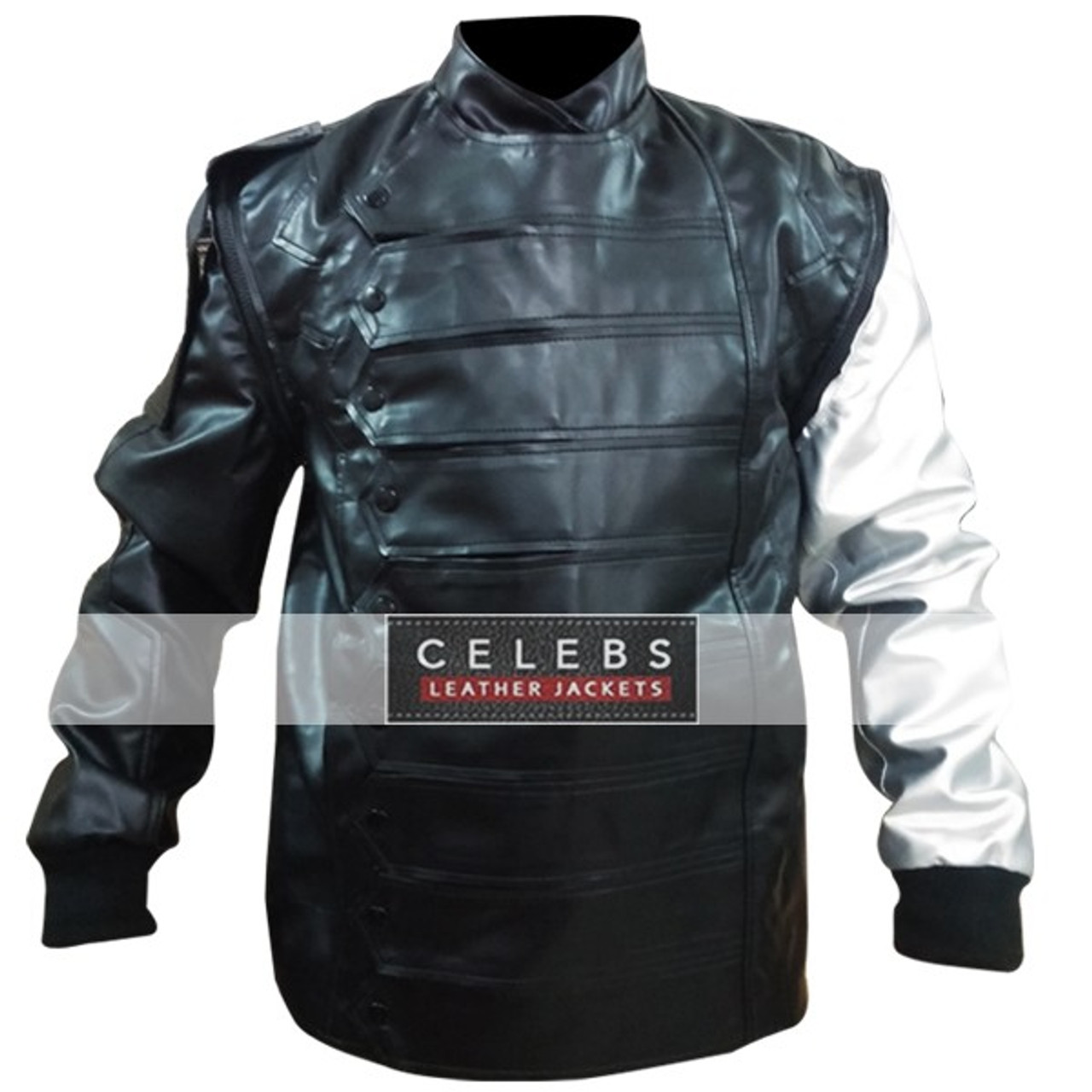 Captain America Civil War Bucky Barnes Leather Jacket - The Movie Fashion