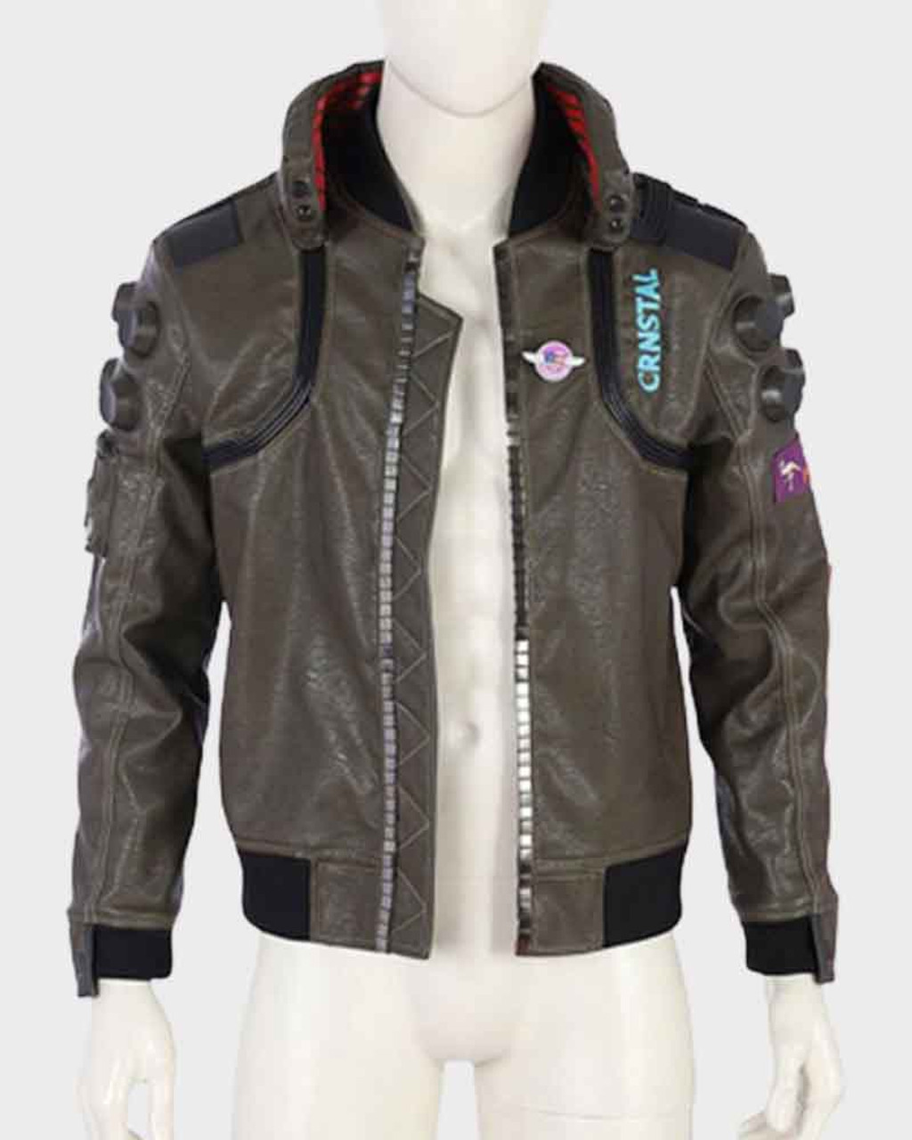 a cyberpunk 2077 assassin wearing a jacket, weapon