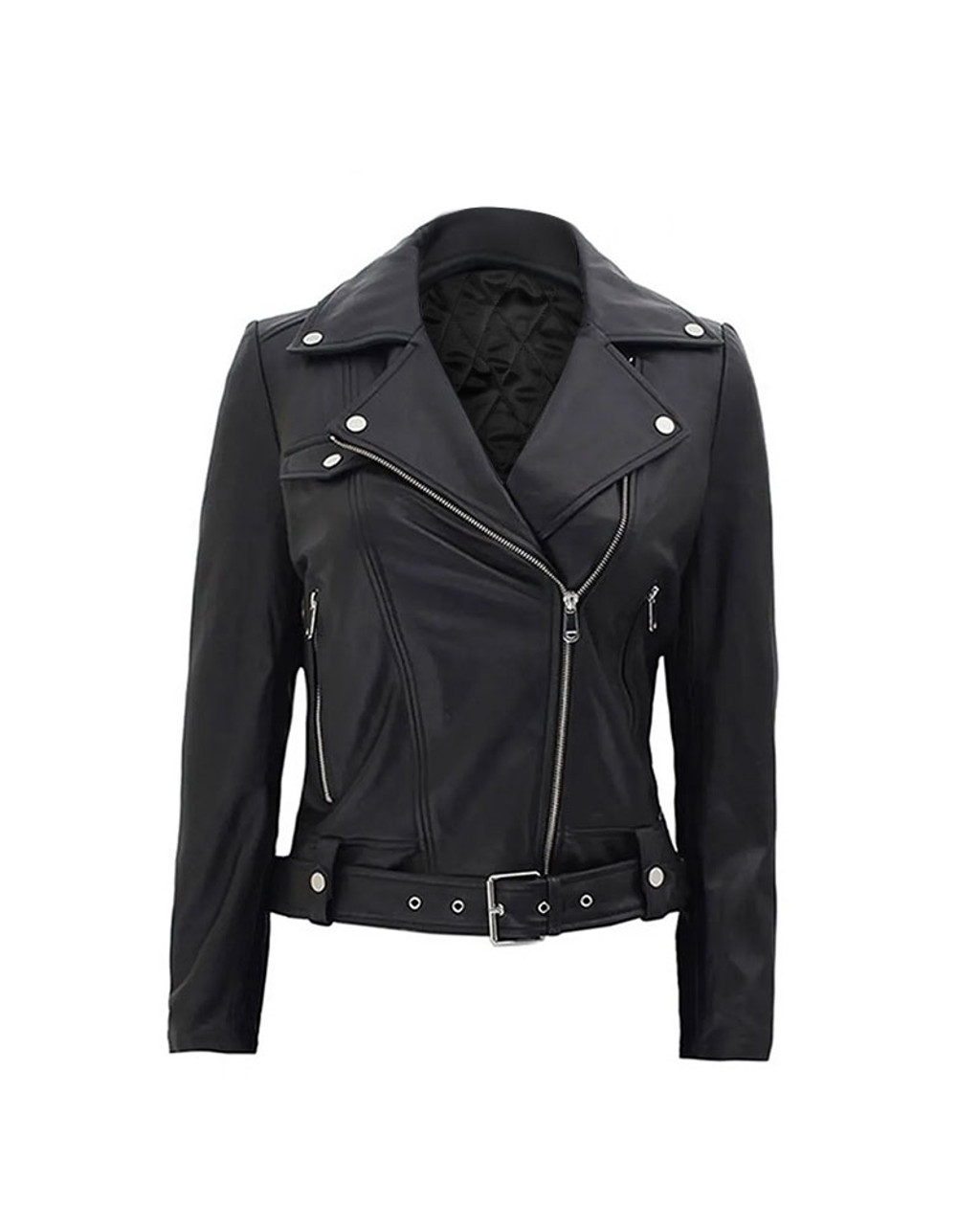 Buy Now - Nicolas Cage Pink Leather Biker Jacket With Patches