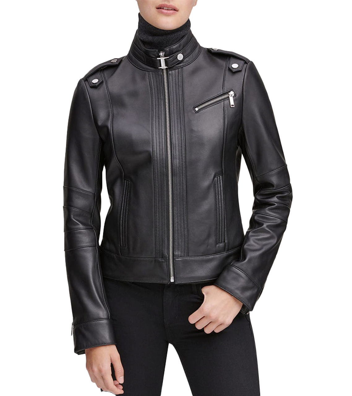 Womens Leather Jackets, Womens Black Biker Leather Jackets
