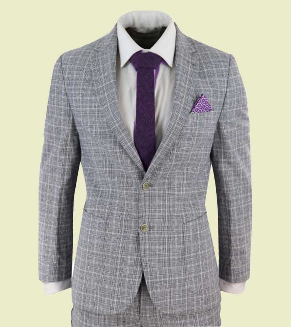 Burgundy Plaid 3-Piece Suit | Everard's Clothing