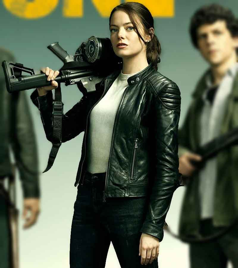 Emma Stone Leather Jacket | Zombieland 