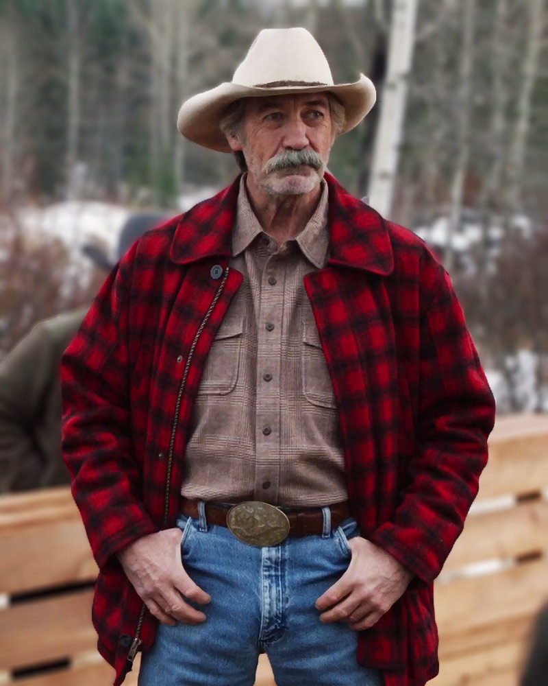 Heartland TV Series 2007 Shaun Johnston Red Plaid Jacket