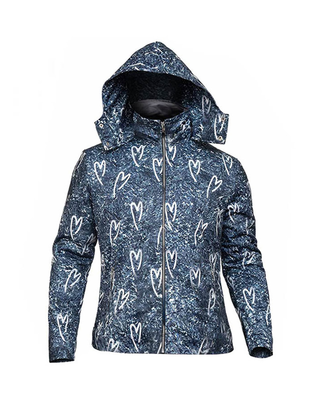 Louis Vuitton Blue Sky Printed Synthetic Hooded Jacket XXL Louis