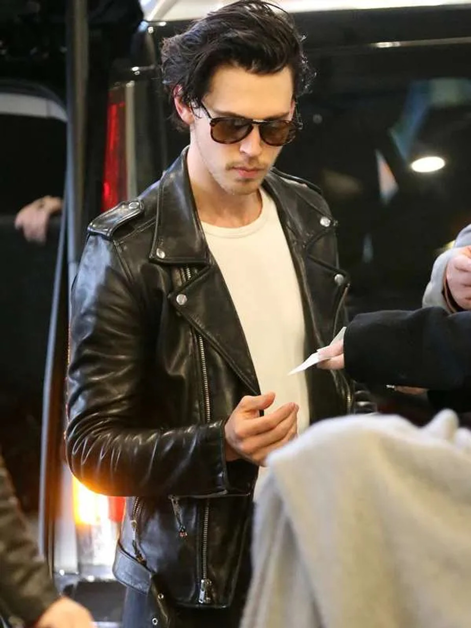 The Bike Riders Austin Butler Black Leather Jacket