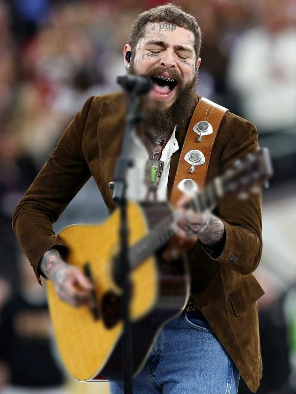 Post Malone Brown Blazer1