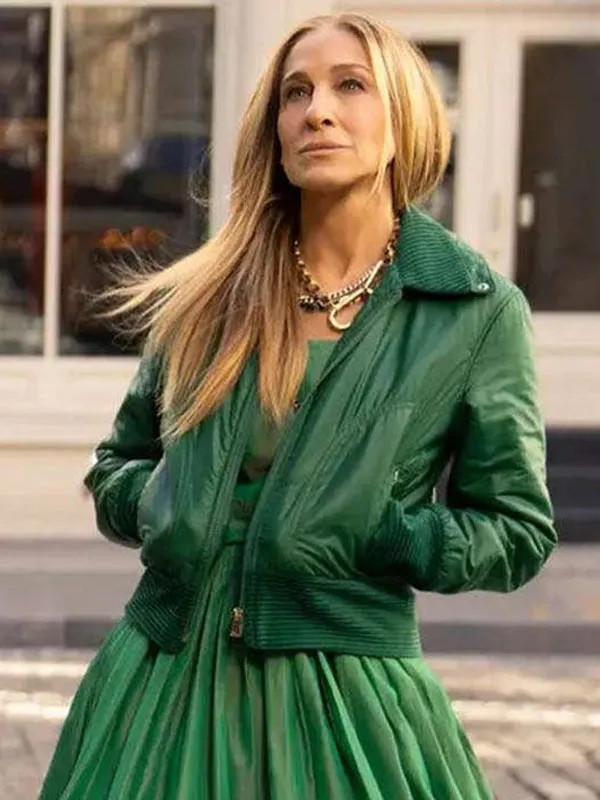 And Just Like That S02 Carrie Bradshaw Green Jacket