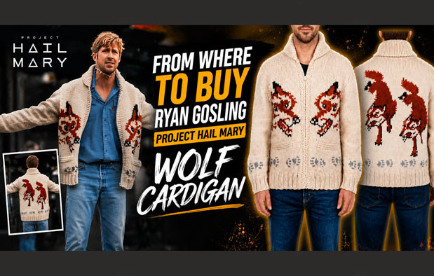 From Where To Buy Ryan Gosling Project Hail Mary Wolf Cardigan