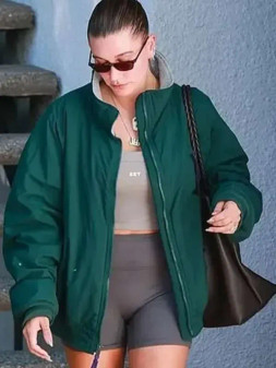 Hailey Bieber 2024 Bomber Jacket