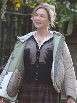 Bridget Jones Mad About the Boy 2025 Renée Zellweger Beige Jacket
