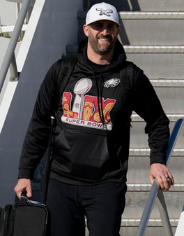 Nick Sirianni Super Bowl LIX Arrivals Black Hoodie