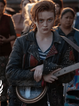 Sadie Sink O Dessa 2025 Leather Jacket