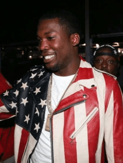Meek Mill USA Leather Jacket
