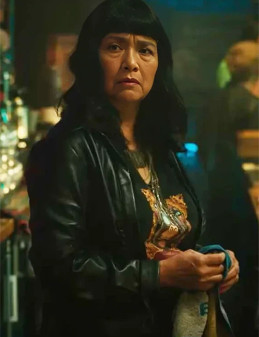 Sarah Lam Fight or Flight May Black Leather Jacket