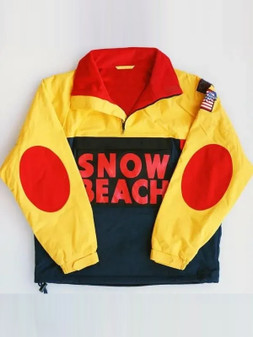 Yellow And Red Polo Snow Beach Cotton Jacket
