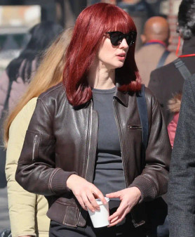 Daredevil Born Again 2025 Karen Page Deborah Ann Woll Leather Jacket