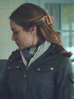 Georgia Wright I Jack Wright (2025) Zoë Tapper Black Quilted Jacket