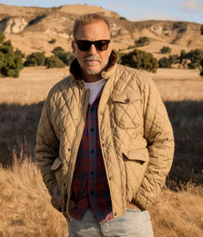 Kevin Costner’s The West 2025 Hayes Ellison Quilted Jacket