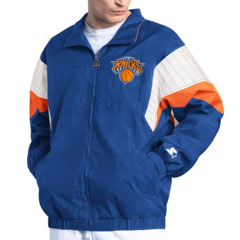 NY Knicks Yard Line Blue Full-Zip Jacket