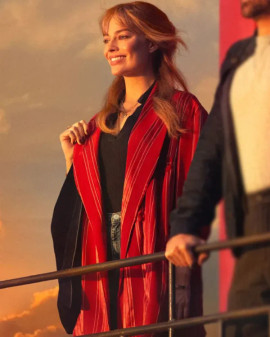 Sarah A Big Bold Beautiful Journey Margot Robbie Red Blazer Coat