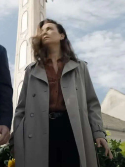 Cote de Pablo NCIS Tony and Ziva 2025 Ziva David Grey Trench Coat