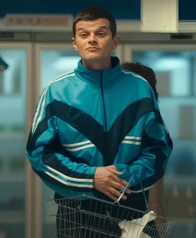 Robert Aramayo I Swear 2025 John Davidson Blue Track Jacket