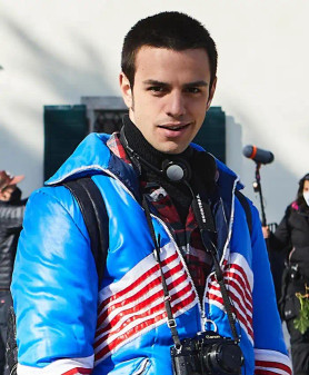 Young Matias Before We Forget 2025 Santiago Madrussan Blue Puffer Jacket