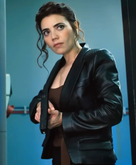 Martine NCIS Tony and Ziva S01 Nassima Benchicou Leather Blazer