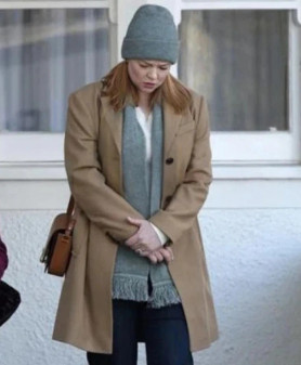 Marissa Irvine All Her Fault 2025 Sarah Snook Brown Wool Coat