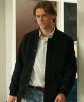 Conrad The Summer I Turned Pretty 2025 Christopher Briney Suede Leather Jacket