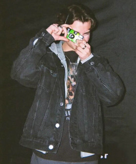 Cole Clown in a Cornfield Carson MacCormac Denim Jacket