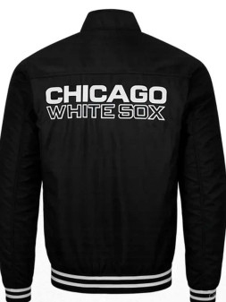 Chicago White Sox Baseball Team Black Trucker Jacket