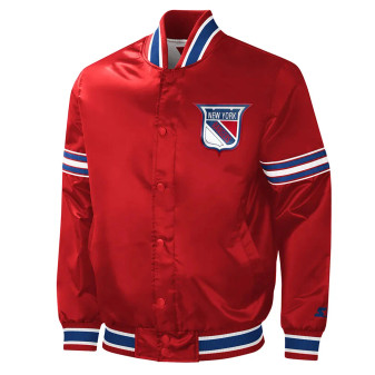 New York Rangers Slider Full-Snap Varsity Jacket