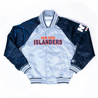 New York Islanders Youth Full-Snap Letterman Jacket