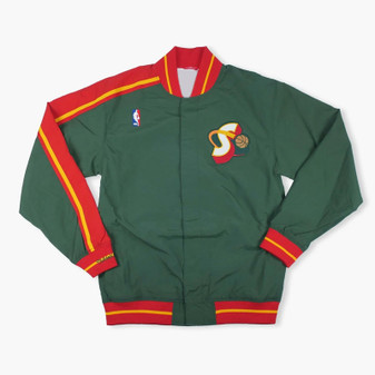 Seattle Supersonics Warm Up 1996 Green Jacket