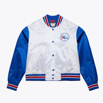 Philadelphia 76ers Womens Satin Jacket