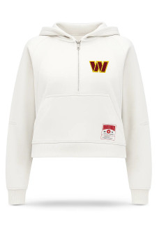 Grey Washington Commanders x lululemon Heathered Scuba Half-Zip Hoodie
