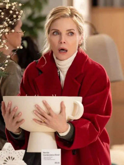 Michelle Pfeiffer Oh What Fun 2025 Claire Wool Trench Coat