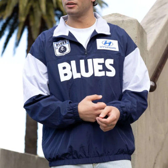 Navy Blue Carlton Blues Throwback Pullover Jacket