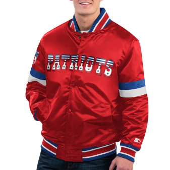 New England Patriots Home Game Satin Jacket