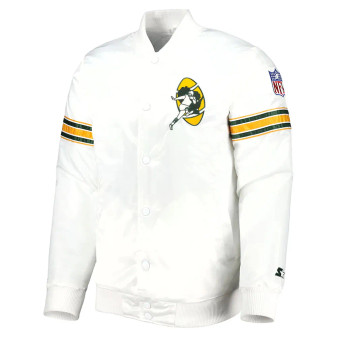 White Green Bay Packers Jacket