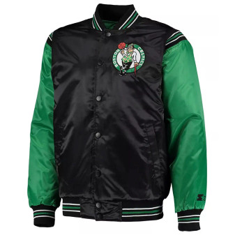 Boston Celtics Satin Bomber Jacket