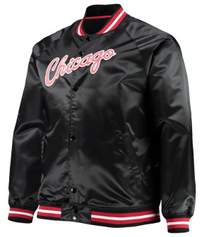 Chicago Bulls Black Varsity Jacket