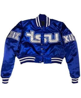 TSU Blue Cropped Jacket