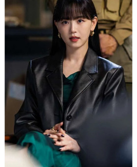 Cashero Jo An-na Leather Blazer