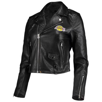 Los Angeles Lakers Biker Leather Jacket