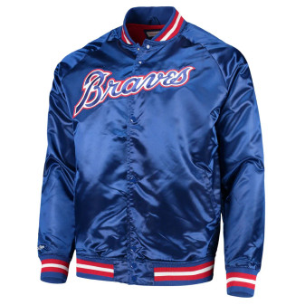 Atlanta Braves Satin Bomber Jacket