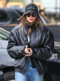 Hailey Bieber Oversized Jacket
