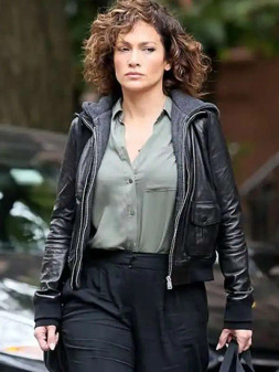 Jennifer Lopez Street Style Leather Jacket