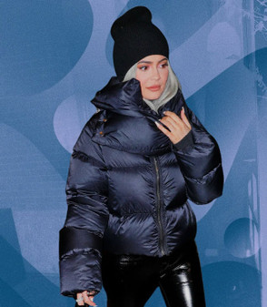 Kylie Jenner Black Puffer Jacket For Sale With Free Shipping